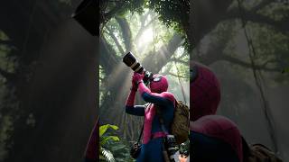 Spider-Man Finds Romantic Jungle Parrots 🦜❤️ | #spiderman #photography #shorts #parrot