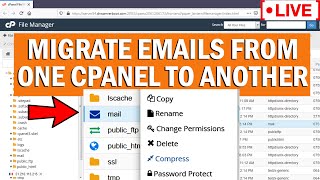 [🔴LIVE] How to migrate all emails from one cPanel to another?