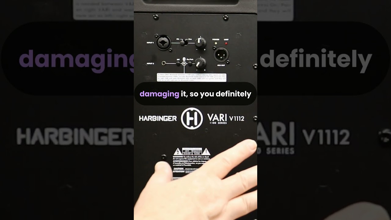 This Is How You DESTROY Your Speaker Harbinger V1112  #livesound #speakershopping #djspeaker
