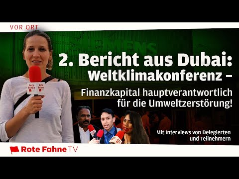 COP 28: Finanzkapital hauptverantwortlich für die Umweltzerstörung!