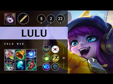 Lulu Mid vs Ahri - KR Challenger Patch 25.S1.2