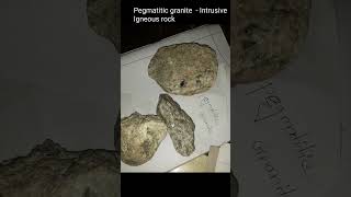 Igneous Rock Granite, Basalt, Obsidian volcanic glass #rock #shorts #geology