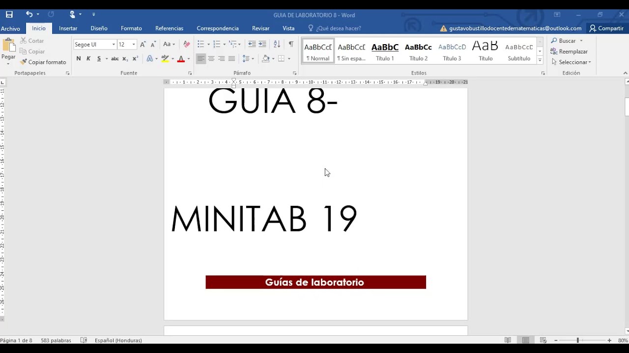 8. GUIA DE LABORATORIO 8 MINITAB