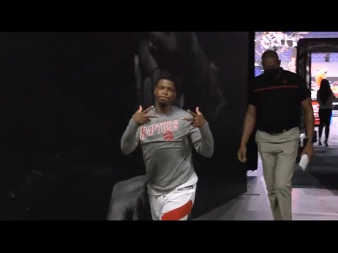 Kyle Lowry walking off potentially his last game as a Raptor