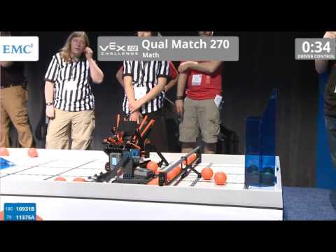 VEX Worlds 2016 - VEXIQ Middle School - Math - Qual 270 (10931B 11375A) 52