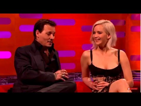 Donald Trump being commented on by Jennifer Lawrence & Johnny Depp 05.13.2016