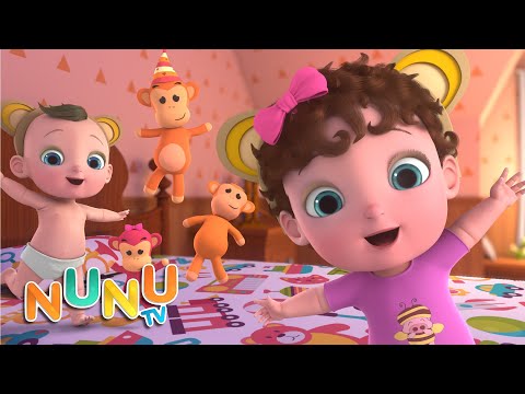 5 Little Monkeys + More Kids Songs | NuNu Tv Nursery Rhymes