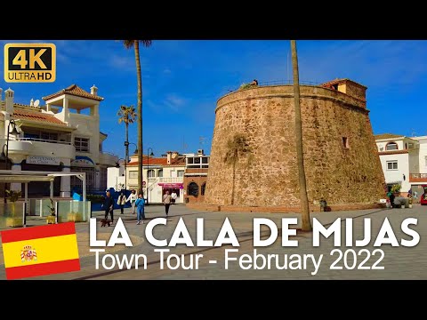 4k Walking Tour of La Cala de Mijas, Costa del Sol, Spain