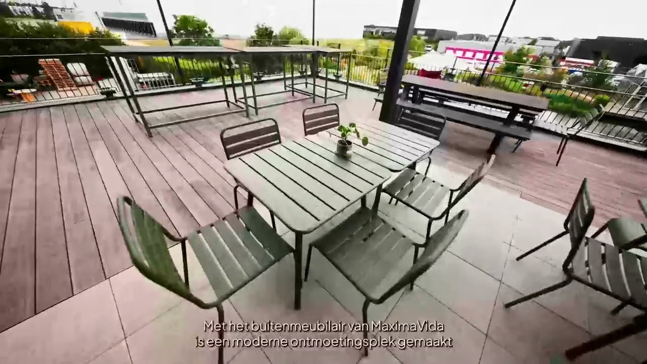 MaximaVida metalen tuinset Max olijfgroen 80 cm
