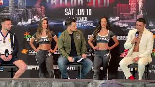 Josh Taylor checks Teofimo Lopez on quoting Mike Tyson, reacts to Teo’s own new quote