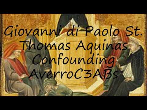 How to pronounce Giovanni di Paolo St. Thomas Aquinas Confounding AverroC3ABs in Italian?