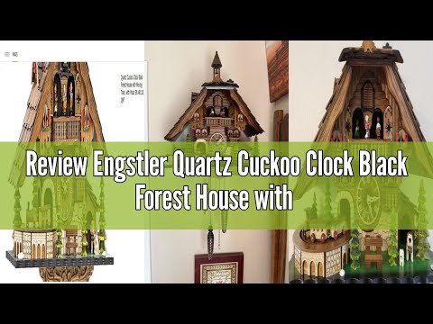 Review Engstler Quartz Cuckoo Clock Black Forest House with Moving Train, with Music EN 48110 QMT