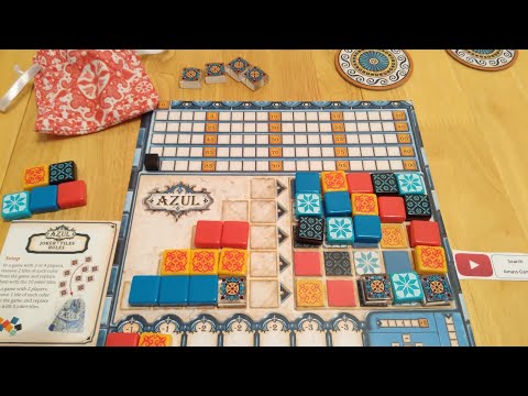 Azul expanison - Joker Tiles.  How to Setup, Play and Review