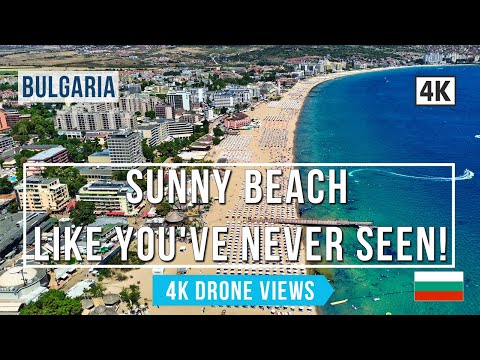 "Słoneczny Brzeg z lotu ptaka: Zapierające dech w piersiach widoki poza sezonem | Bułgaria w 4K