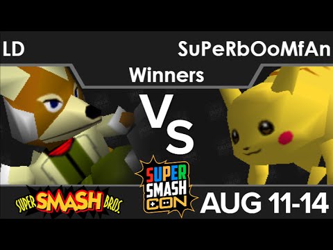 SSC16  - LD (Fox) vs SuPeRbOoMfAn (Pikachu) Winners - SSB64