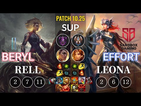 DWG BeryL Rell vs SB Effort Leona Sup - KR Patch 10.25