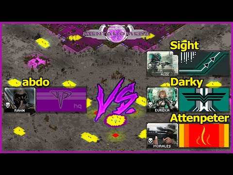 [Mental Omega 3.3.6] HQ vs HH, LC, WoC | 1v3 Epsilon Fortress First Version