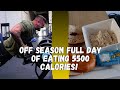 FULL DAY OF EATING 5500 CALORIES! Off Season Food & Pull Day