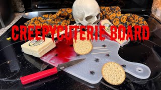 DIY resin CREEPYCUTERIE serving board - Perfect for your Halloween party!