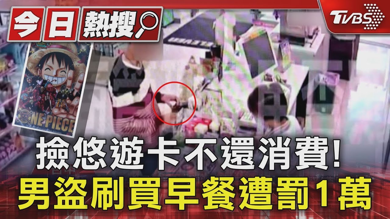撿悠遊卡不還竟消費！　男盜刷買早餐遭罰1萬