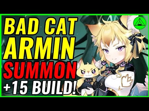 Bad Cat Armin Summons! 🎲 (+15 & Build!) Epic Seven