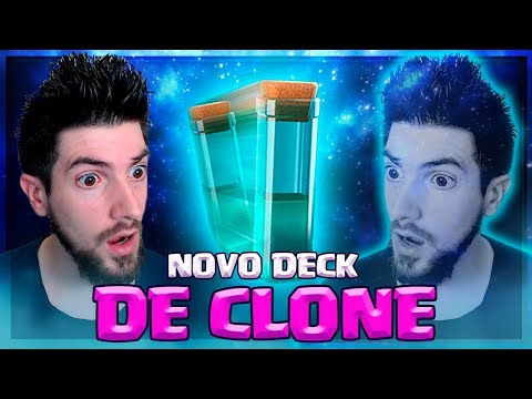 PUSH COM O NOVO MELHOR DECK DE CLONE DO CLASH ROYALE!