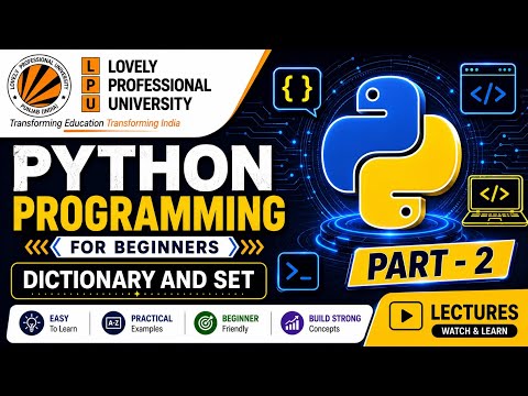 Python Programming Dictionary Sets Part 2 Lpu Cdp