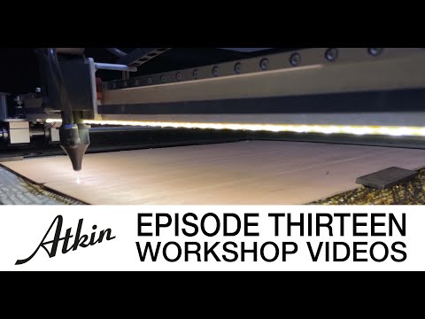 Atkin Guitars Workshop Video - Ep. 13 - Prepare and cut tops & backs, our 2000th Guitar, CNC Machine