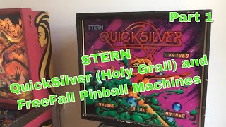 STERN QuickSilver (Holy Grail) and FreeFall Pinball Machines Part 1 The inspection