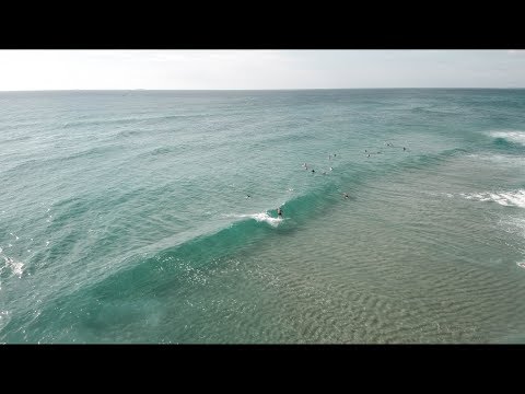 Fun waves and beautiful scenery at Kawana