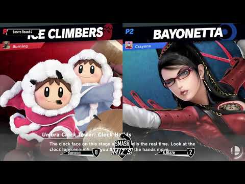 Smash @ Miz's WiFi Sub Tourney - Burning (ICs, Simon) vs. K.Blaze (Bayo, K.Rool) Losers Round 4