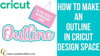 How to make an outline in Cricut Design Space