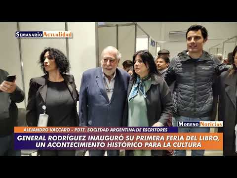 General Rodríguez inauguró su primera feria del libro, un acontecimiento histórico para la cultura