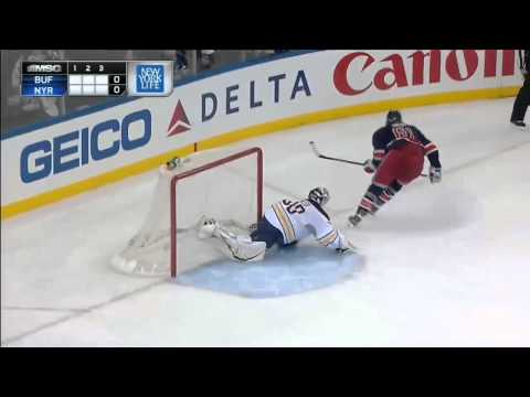 Rick Nash shootout goal on Ryan Miller . Mar 3, 2013