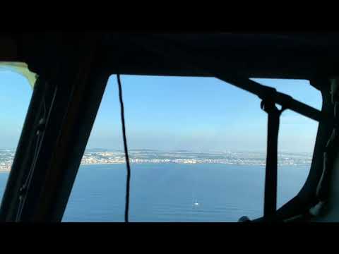 Landing at Kadena AFB Okinawa Japan cockpit view