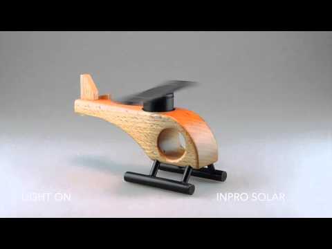 Elicopter solar lemn