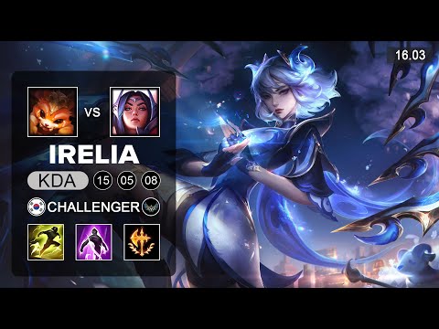 Irelia vs Gnar Top - KR Challenger - Patch 16.3 Season 16