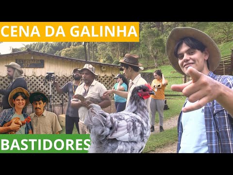 BASTIDORES DO FILME DOIS CAIPIRAS - CENA DA GALINHA E CHIQUINHO #doiscaipiras