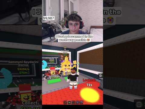 I got scammed on Steal a Brainrot 😭 #roblox #shorts