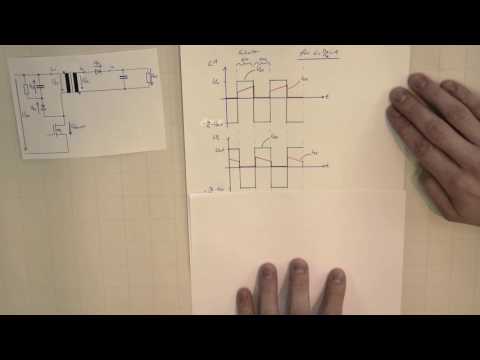 Funktionsprinzip und Kommutierung an einem Flyback Konverter / Sperrwandler @ PowerSupplyChannel