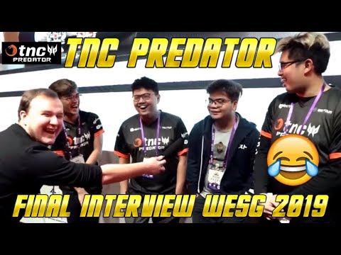 TNC Final InterView WESG 2019 World Champion / Dota 2