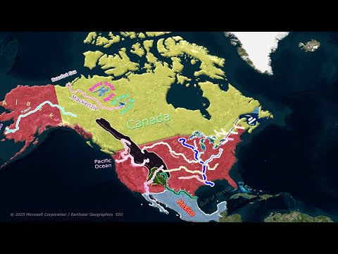 Major Rivers in North America