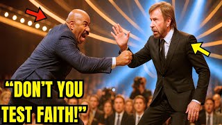 Steve Harvey Violently Attacked Chuck Norris On Live TV After He Insults Jesus