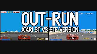 Out-Run Comparison / Atari ST vs STE Version