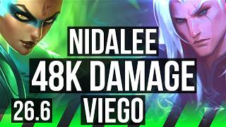 NIDALEE vs VIEGO (JGL) | 48K damage, Good KDA: 26/2/13 | EUW Grandmaster | 26.6