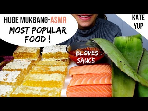 4 WHOLE ALOE VERA LEAF / 11 HONEYCOMB / 3 SALMON RAW ! SATISFYING !