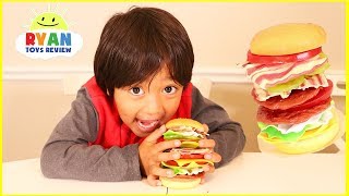 Stackin Burger board game and Egg Surprise Toys for winner!