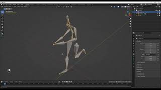 Editing Internal Animation BVH files in Blender