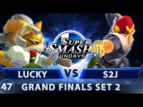 SSS 47 - Lucky (Fox) vs. S2J (Falcon) - SSBM Top 32 Grand Finals Set 2 - Smash Melee