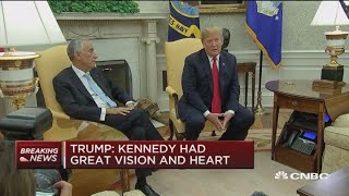 Trump and Portuguese president meet at the White House